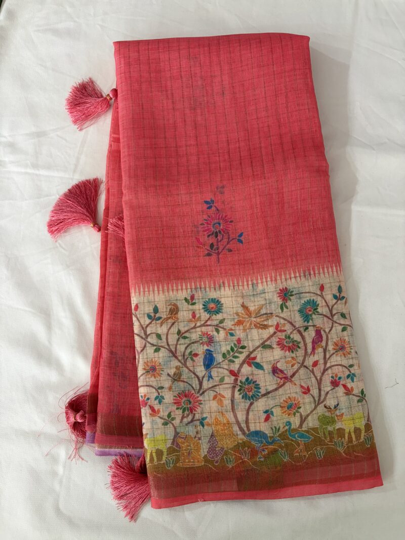 Fancy cotton saree