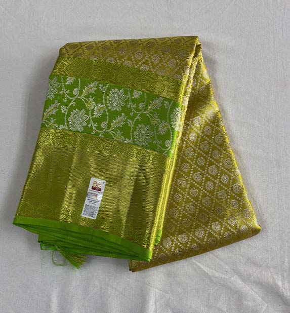 Kanchipuram bridal tissue sarees