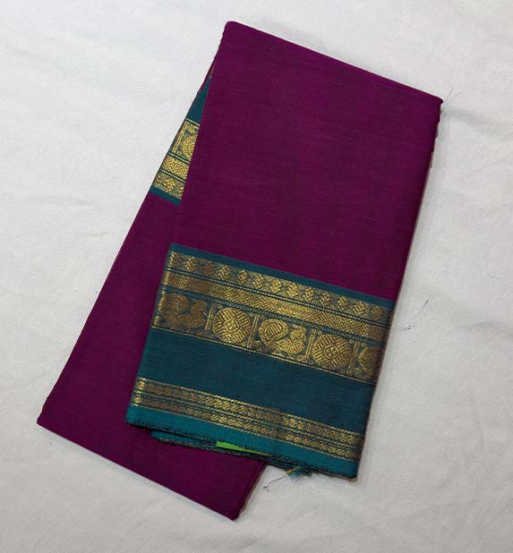 Semi Kanchi Cotton Saree
