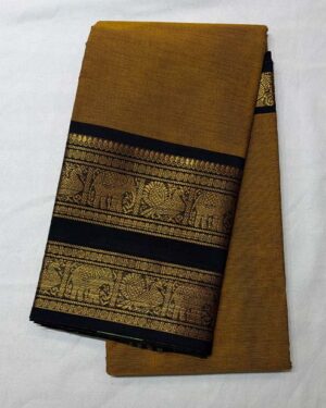 Semi Kanchi Cotton Saree