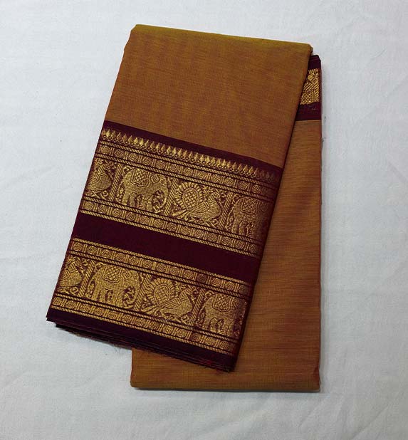 Semi Kanchi Cotton Saree