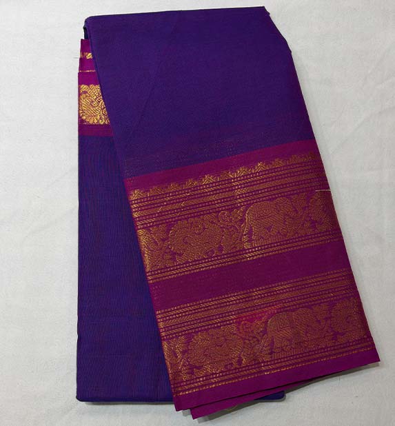 Semi Kanchi Cotton Saree