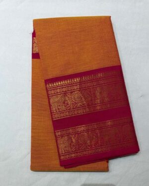 Semi Kanchi Cotton Saree